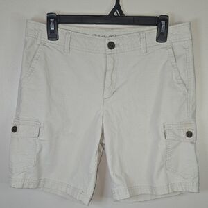 Eddie Bauer Women's Size 6 Hiking Outdoor Cargo Khaki Shorts